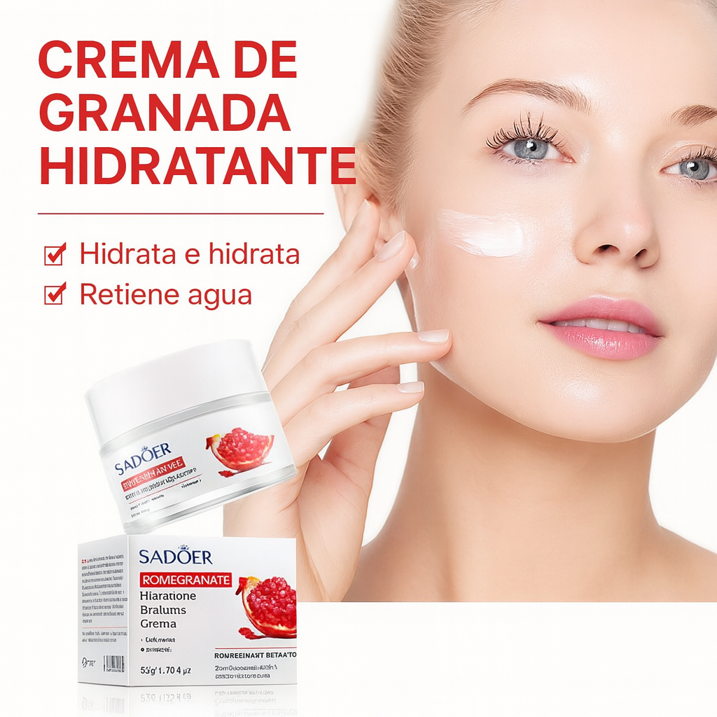 Crema Facial Iluminadora y Refrescante de Granada – 50ml