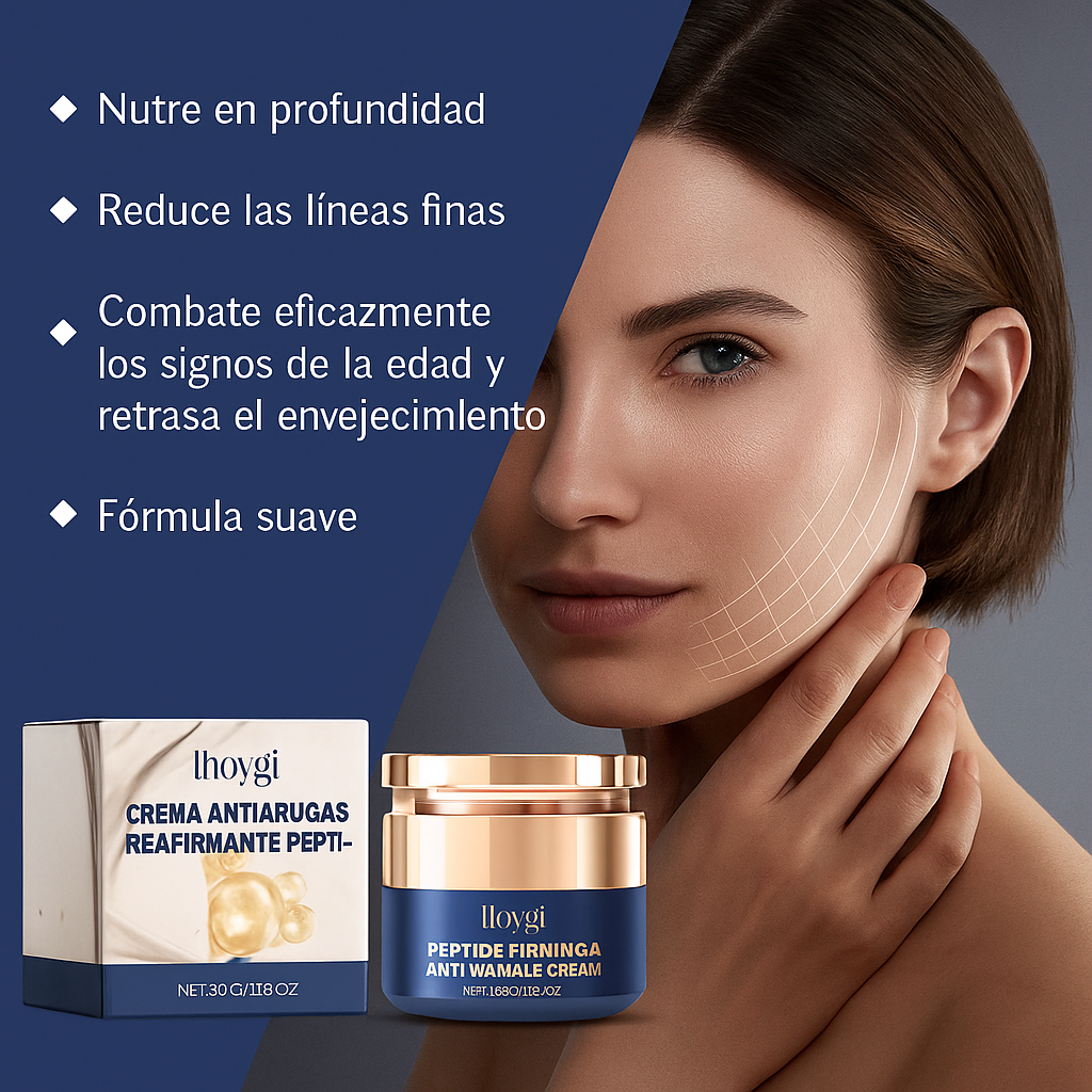 Hoygi Crema Reafirmante Antiarrugas con Péptidos – 50g