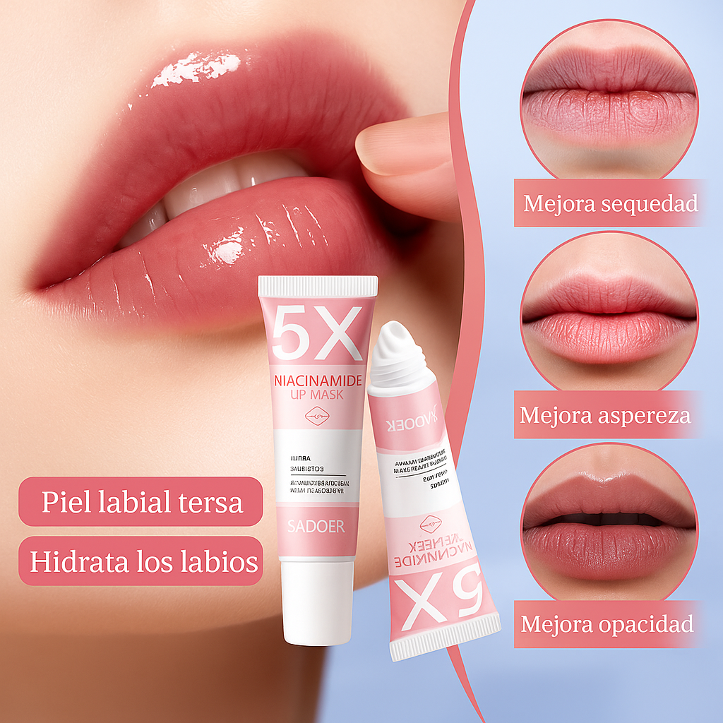 Mascarilla Labial Niacinamida + Ácido Hialurónico + Escualano
