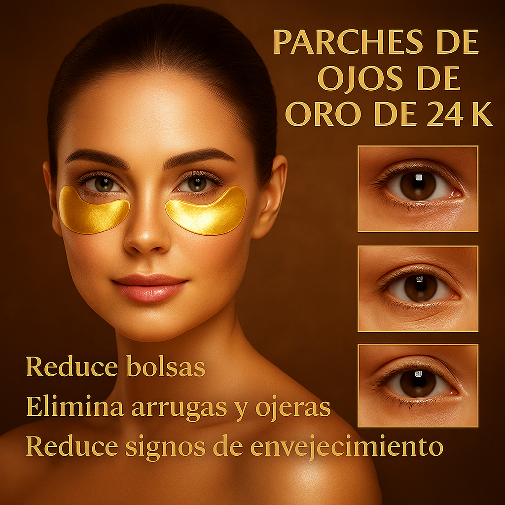 EELHOE Parches de Oro 24K para Ojos