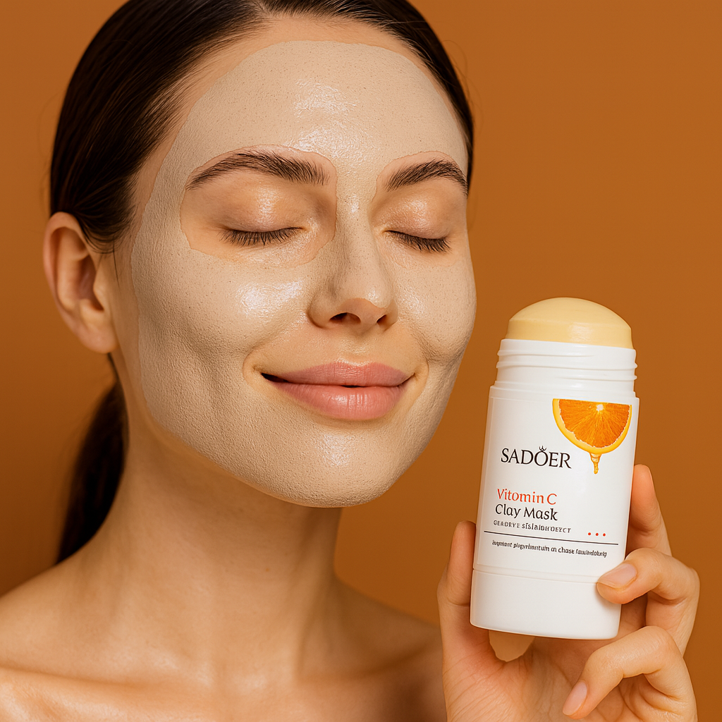 SADOER Mascarilla Facial de Arcilla con Vitamina C