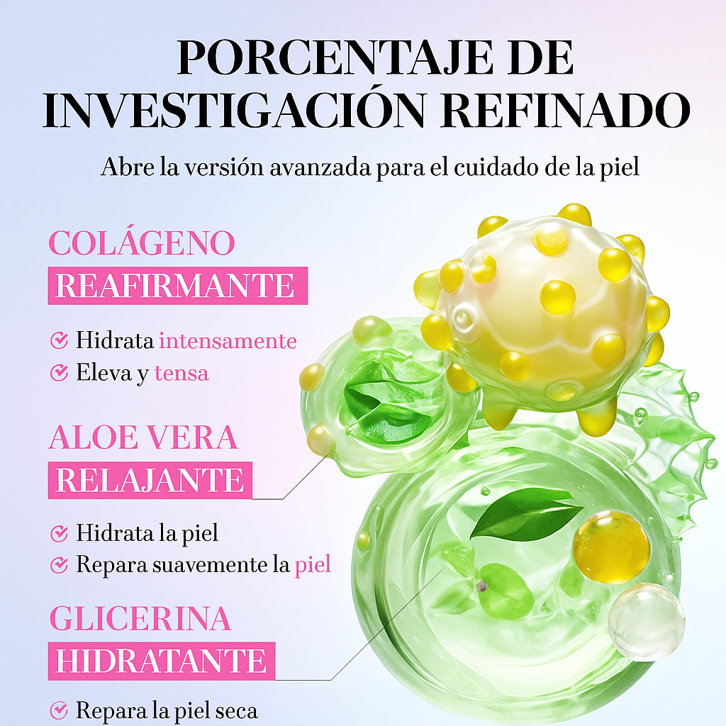 Sérum Facial SADOER 2 en 1 con Aceite de Árbol de Té + Colágeno