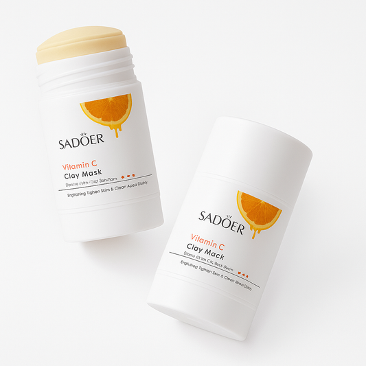 SADOER Mascarilla Facial de Arcilla con Vitamina C