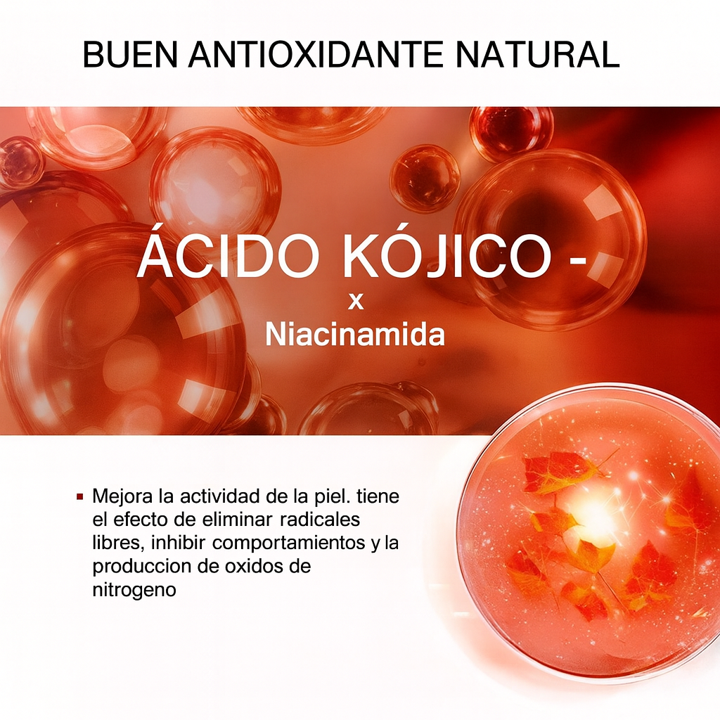 Sérum Facial de Ácido Kójico – Hidratación, Antiedad y Luminosidad para Todo Tipo de Piel