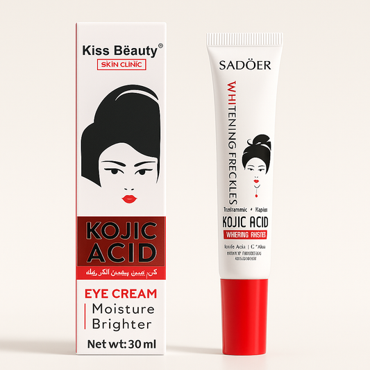 Crema de Ojos de Ácido Kójico – Ilumina, Hidrata y Rejuvenece el Contorno de Ojos